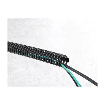 Delock Flexible Self-Adhesive and Screwable Cable Channel 45 x 46 mm - Length 50 cm Black