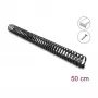Delock Flexible Self-Adhesive and Screwable Cable Channel 45 x 46 mm - Length 50 cm Black