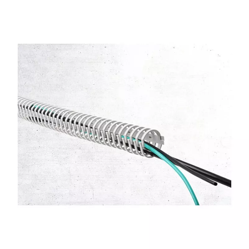 Delock Flexible Self-Adhesive Screwable Cable Duct 45 x 46 mm - Length 50 cm Grey