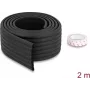 Delock Foam Edge Protection Strip Ribbed 80 x 8 mm - Length 2 m Black 18487