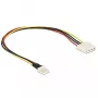 DeLOCK Internal Power Adapter Cable 4-Pin Molex Female to 4-Pin Mini-Molex Male, 5/12V, 30cm 85457