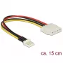 DeLOCK Internal Power Adapter Cable Molex 4-Pin Female to Mini-Power 4-Pin Male 15 cm 85456