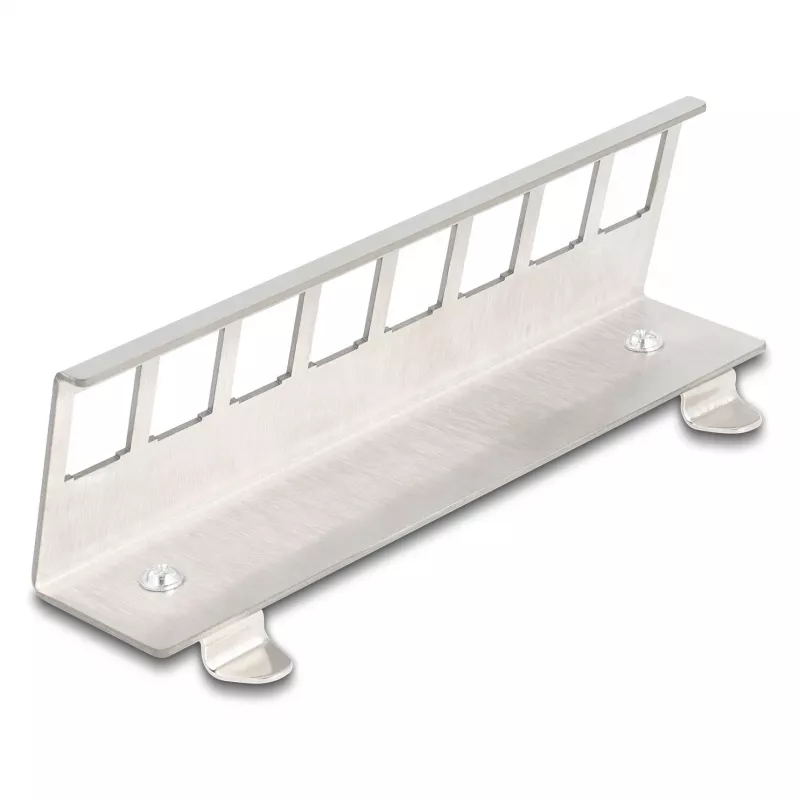 Delock Keystone Metal Holder 8-Port for DIN Rail (90657)