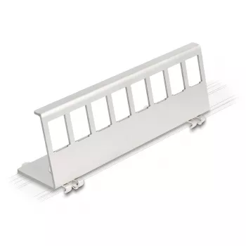 Delock Keystone Metal Holder 8-Port for DIN Rail (90657)