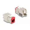 Delock Keystone Module RJ-45 Female to LSA Female STP CAT 6a, 8-Pack (Grey, Blue, Yellow, Red, Green, Orange, Violet, Neon Yellow) 87896