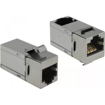Delock Keystone Module RJ45 Female to RJ45 Female Cat.6 STP 90° 86371