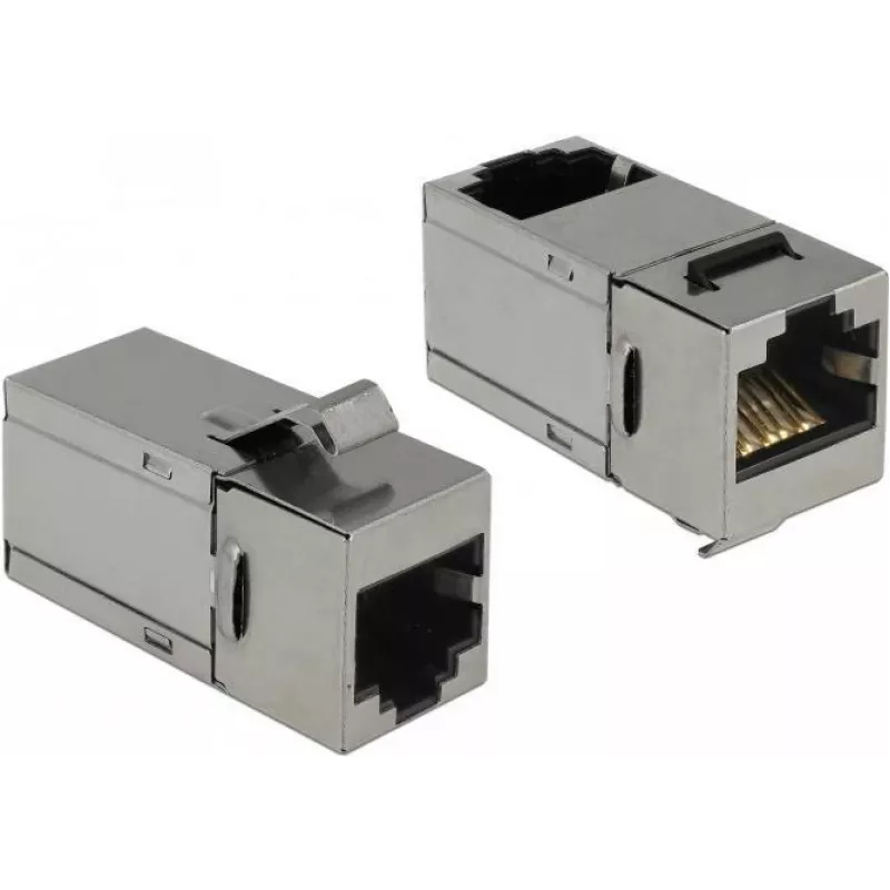 Delock Keystone Module RJ45 Female to RJ45 Female Cat.6 STP 90° 86371