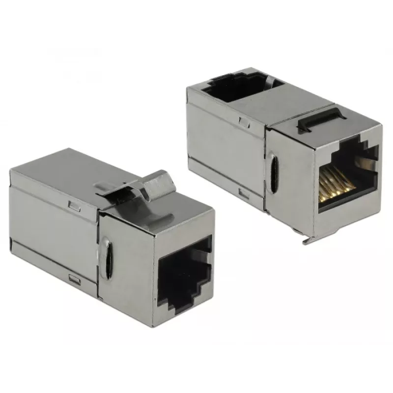 Delock Keystone Module RJ45 Female to RJ45 Female Cat.6 STP 90° 86371