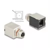 Delock M12 Adapter X-coded 8 Pin Female to RJ45 Female Cat.6A STP Shielded Straight