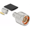 Delock N Male Crimp Connector for LMR-400 with Heat Shrink Tubing 91768
