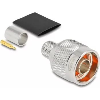 Delock N Male Crimp Connector for LMR-400 with Heat Shrink Tubing 91768