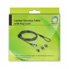 Delock Navilock Notebook Security Cable with 3 Locking Heads for Kensington, Noble Wedge and Nano Slot (20676)