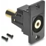 Delock Panel Mount 3.5 mm 3 Pin Jack Coupler Female to Female Gold-Plated Black 91207