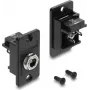 Delock Panel Mount DC Power Jack 5.5 x 2.5 mm Female Socket, Solder Termination, Black 91186