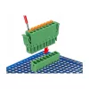 Delock PCB Terminal Block Set 8 Pin 3.81 mm Pitch Vertical Green (10 Pieces) 65974