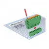 Delock PCB Terminal Block Set 8 Pin 3.81 mm Pitch Vertical Green (10 Pieces) 65974