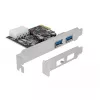 Delock PCI Express x1 Card to 2 x USB 3.2 Gen 1 Type-A, Low-Profile