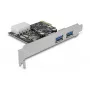 Delock PCI Express x1 Card to 2 x USB 3.2 Gen 1 Type-A, Low-Profile