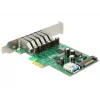 Delock PCI Express x1 Card to 6 x External + 1 x Internal USB 3.0