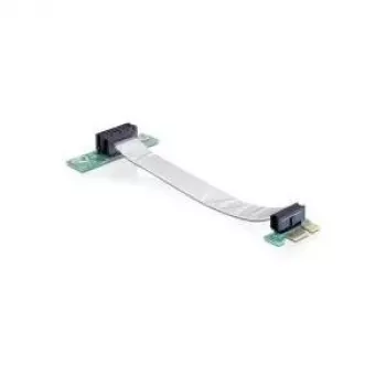 Delock PCI Express x1 to x1 Riser Card with Flexible Cable, 13 cm, Left-Oriented