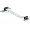 Delock PCI Express x1 to x1 Riser Card with Flexible Cable, 13 cm, Left-Oriented