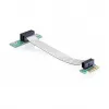 Delock PCI Express x1 to x1 Riser Card with Flexible Cable, 13 cm, Left-Oriented