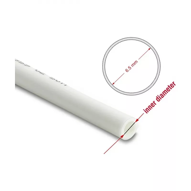 Delock Pneumatic Hose 10 x 6.5 mm PU 50 m Roll White
