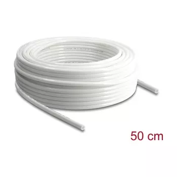 Delock Pneumatic Hose 10 x 6.5 mm PU 50 m Roll White