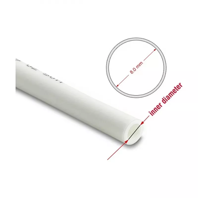 DELOCK Pneumatic Hose 12 x 8 mm 50 m Roll White