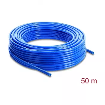 Delock Pneumatic Hose 8 x 5 mm OD x ID 50 m Roll Blue PU