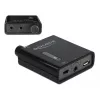 Delock Portable Stereo Headphone Amplifier with Dual Outputs and Bass Boost