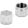 Delock Protective Cap for M12 Connectors, Screw-On, Metal, IP67 Dustproof & Waterproof 60842