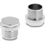 Delock Protective Cap for M12 Socket, Screwable, Metal, IP67 Dust- and Waterproof (60843)