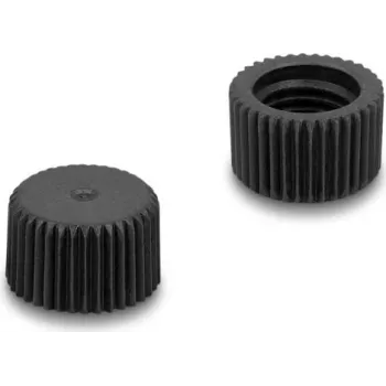 Delock Protective Cap for M8 Connectors, Screw-On, Plastic, IP67 Dust- and Waterproof, Black 60846