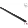 Delock PVC Self-Adhesive Ribbed Edge Protection Profile 35 x 35 mm, 1 m, Black 18491