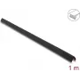 Delock PVC Self-Adhesive Ribbed Edge Protection Profile, 40 x 40 mm, 1 m, Black 18492