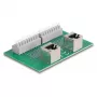 Delock RJ45 2 x Female to 2 x Terminal Block with Push Button for DIN Rail Angled (66995)