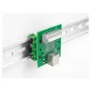 Delock RJ45 Female to Terminal Block with Push Button for DIN Rail 66992