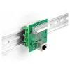 Delock RJ45 Jack to Terminal Block with Push Button for DIN Rail Angled (66993)