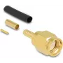 Delock RP-SMA Crimp Plug for RG-174/RG-316/RG-188, Gold-Plated Contacts, 50 Ohm 91788