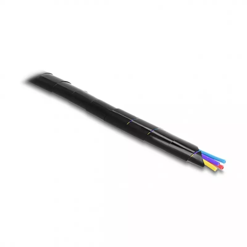 Delock Spiral Cable Wrap 15 mm Diameter 10 m Black