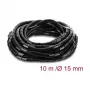 Delock Spiral Cable Wrap 15 mm Diameter 10 m Black