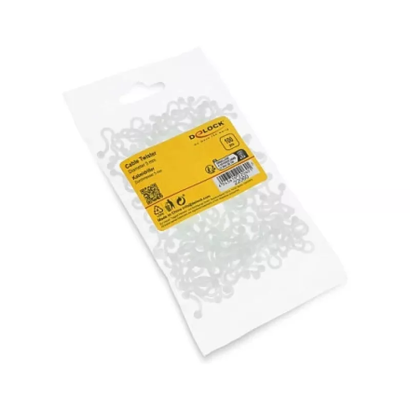 Delock Spiral Cable Wrap 5 mm Transparent, 100 Pieces
