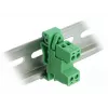 DELOCK Terminal Block Set for DIN Rail 2 Pin Pitch 5.08 mm Angled