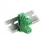DELOCK Terminal Block Set for DIN Rail 2 Pin Pitch 5.08 mm Angled
