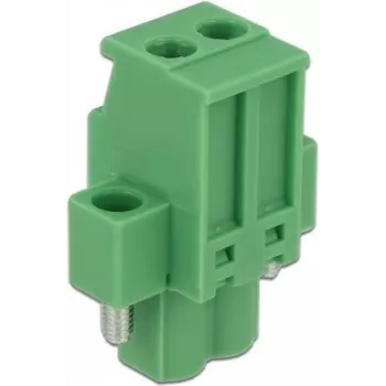 DeLOCK Terminal Block Set for DIN Rail 2-Pin with Screw Locking