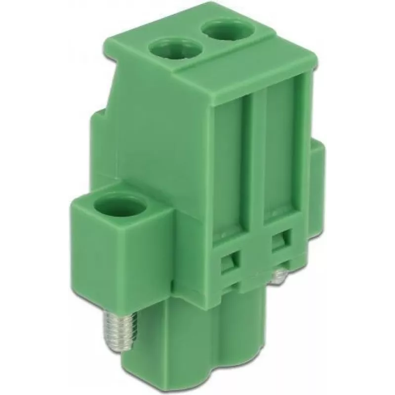 DeLOCK Terminal Block Set for DIN Rail 2-Pin with Screw Locking