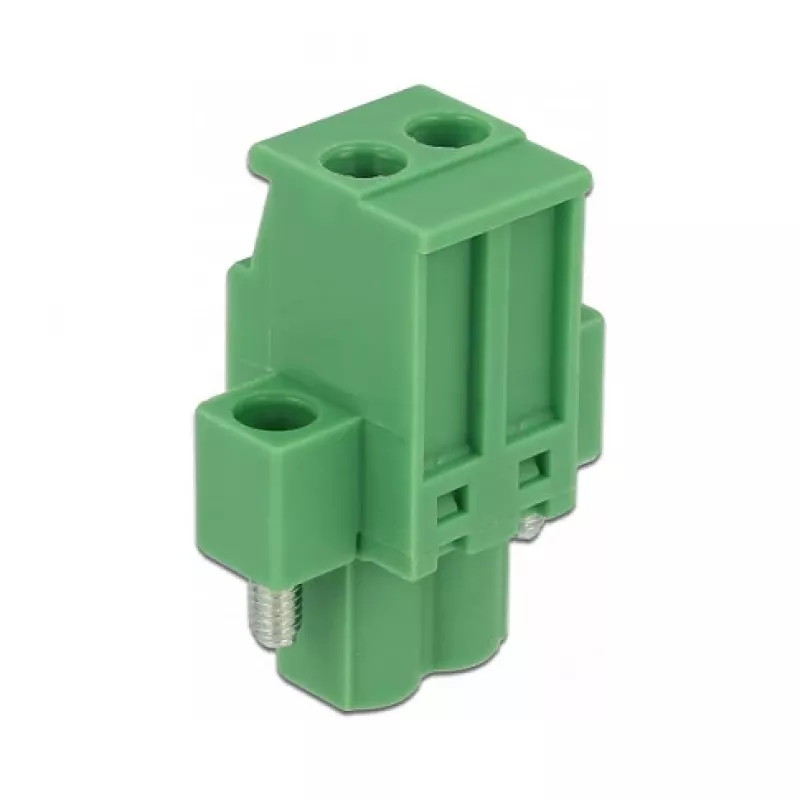 DeLOCK Terminal Block Set for DIN Rail 2-Pin with Screw Locking