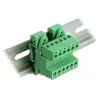 Delock Terminal Block Set for DIN Rail 6 Pin with 5.08 mm Pitch Angled