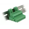 Delock Terminal Block Set for DIN Rail 8-Pin with Screw Lock